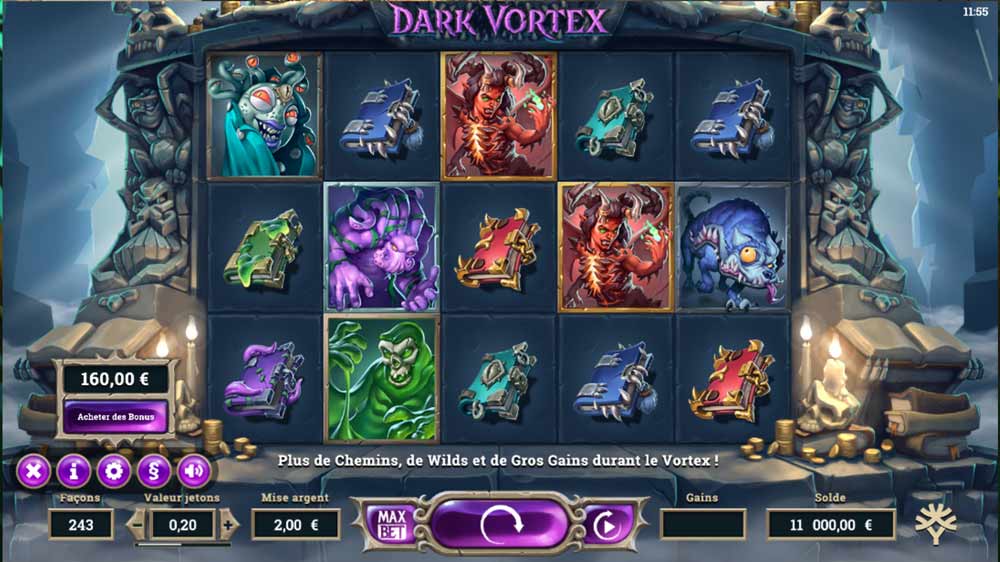 Jeu Dark vortex tortuga casino